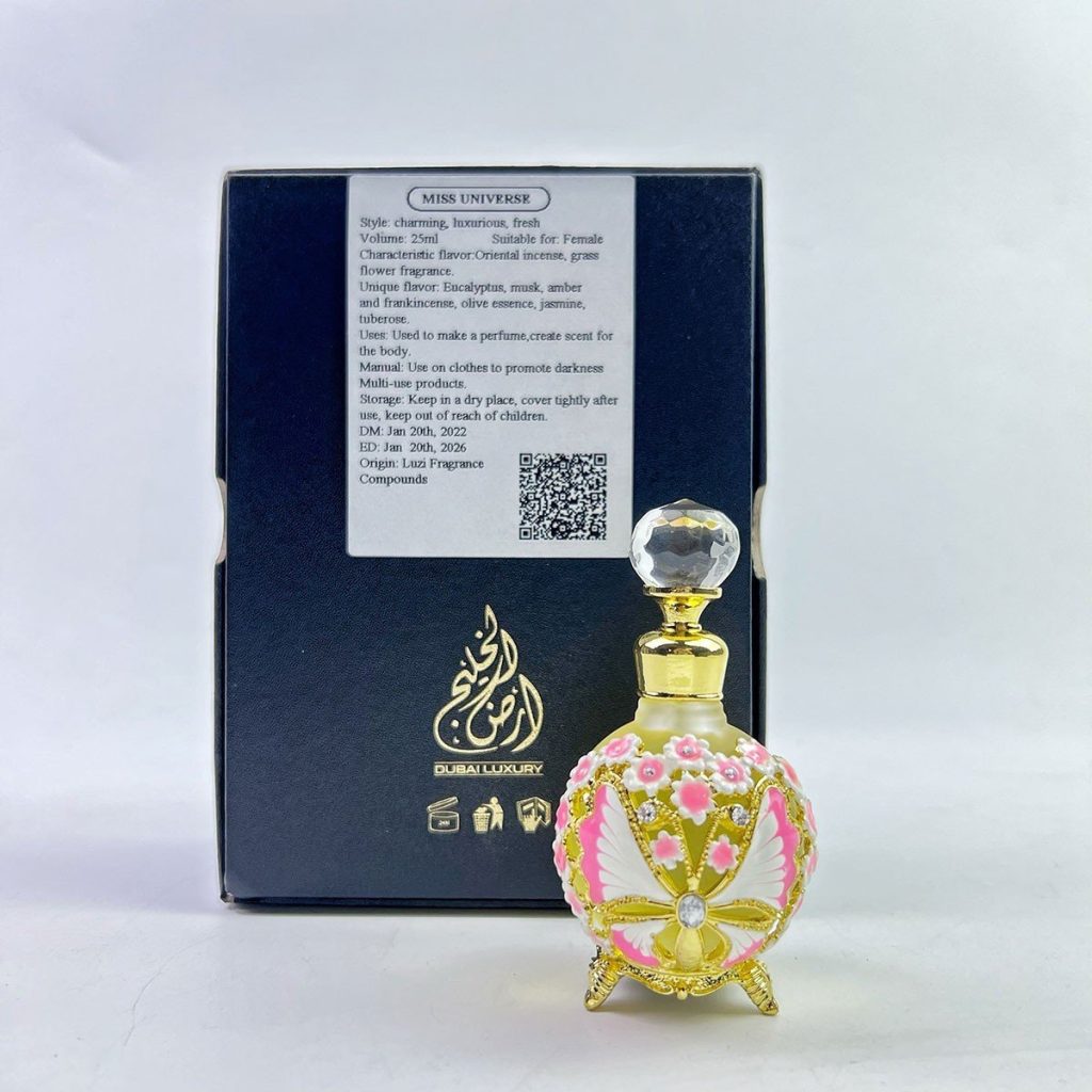 Tinh Dầu Nước Hoa Dubai Miss Universe 25ml Trẻ Trung, Năng Động